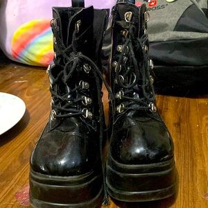 Tall platform/combat boots